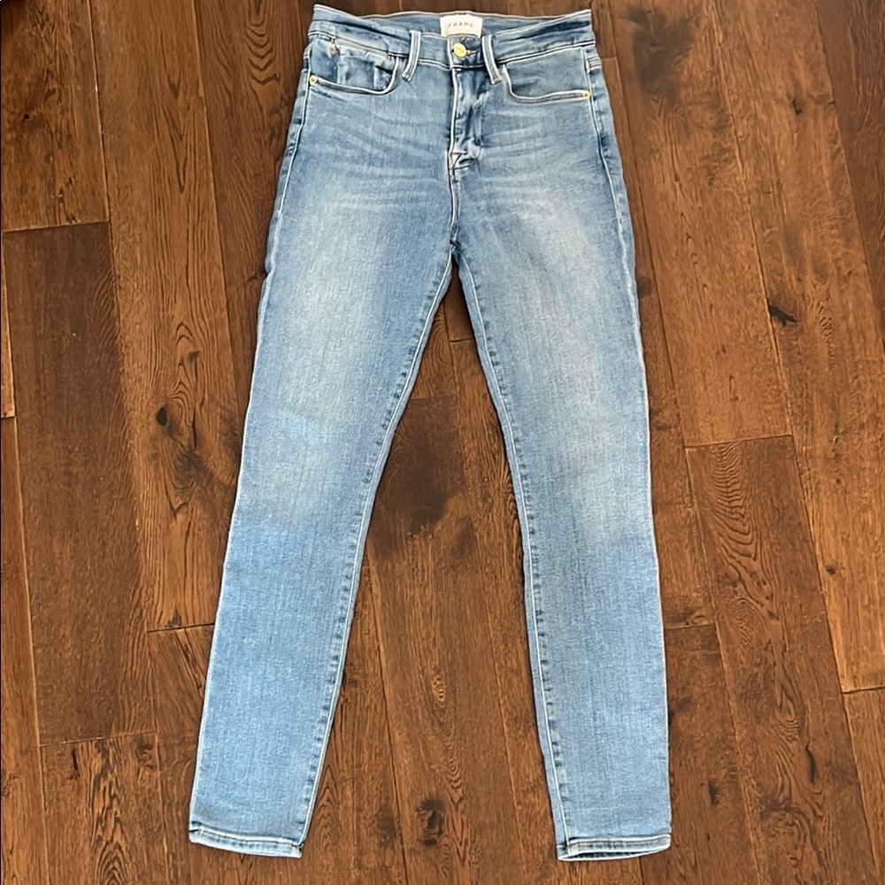 Frame Denim Blue Skinny Jeans Modern Fit